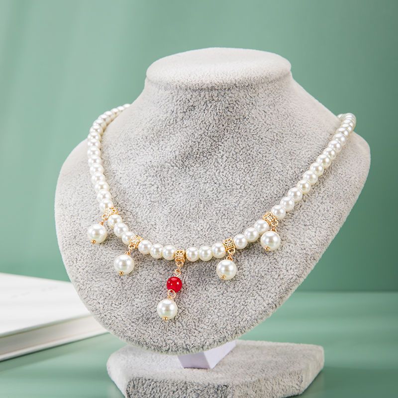 Vintage Pearl Pendant Necklace For Women