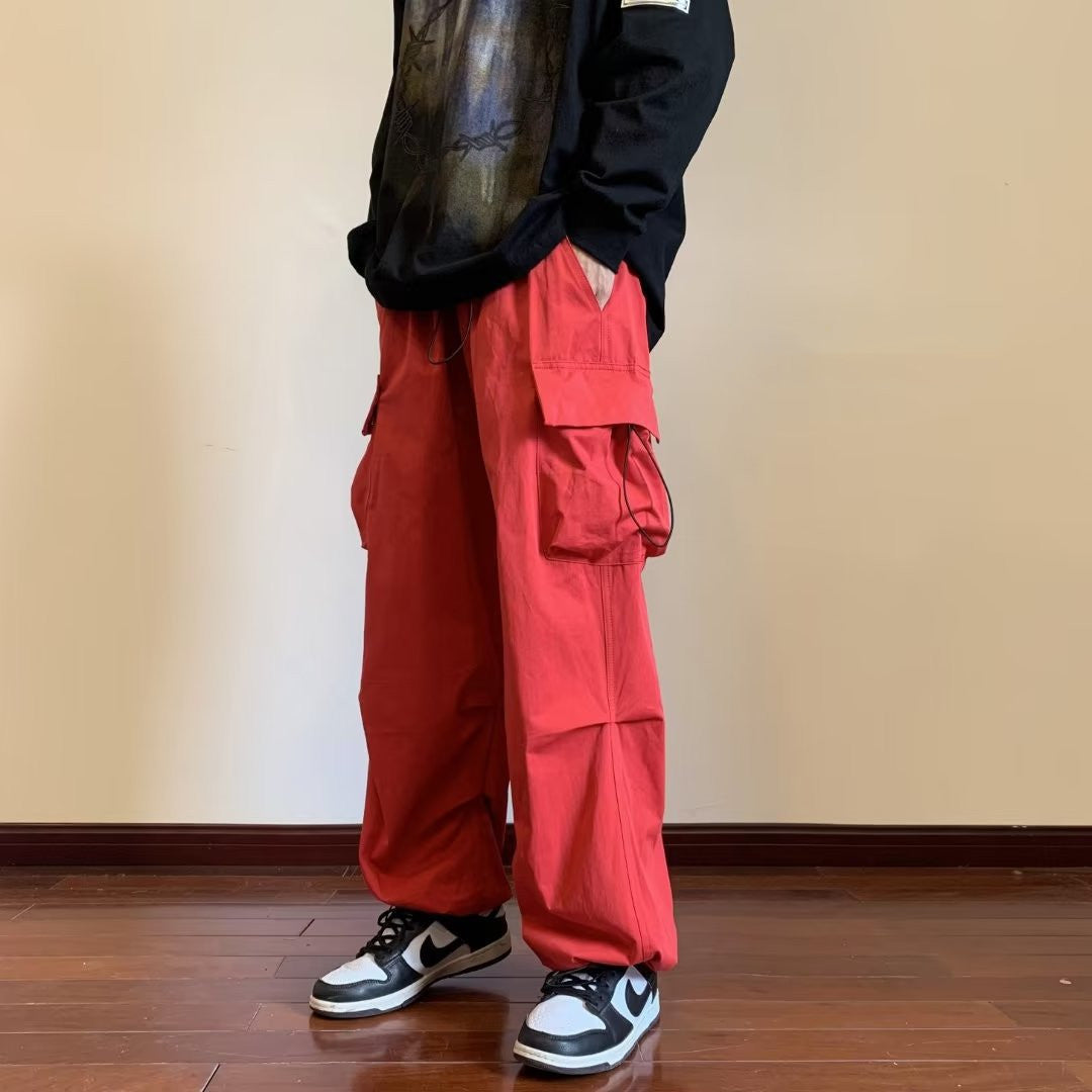 Loose Straight Cargo Pants Spring And Autumn Men