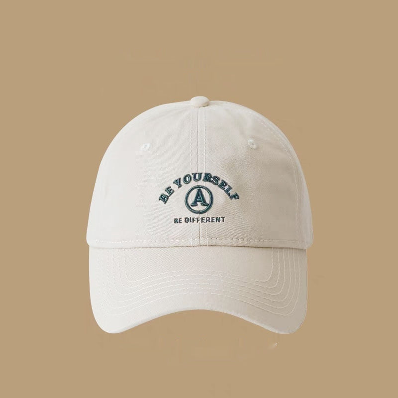 Baseball Cap Female Embroidered Couple Face