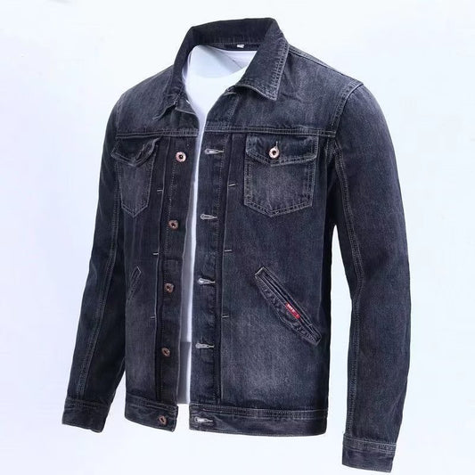 Denim Coat Men's Autumn Youth Pu Shuai High Street Casual Jacket