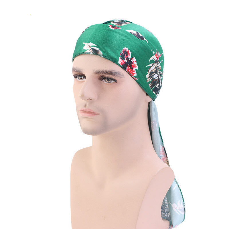 New Hat Artificial Silk Printed Long Tail Pirate Hat