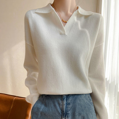 Knitted Leisure Gentle Soft Glutinous Sweater