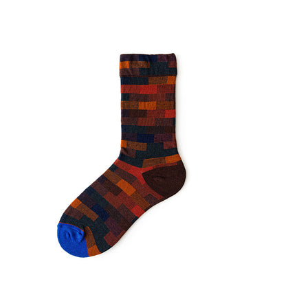 Colorful Creative Graffiti Portrait Personalized Mid-calf Length Socks