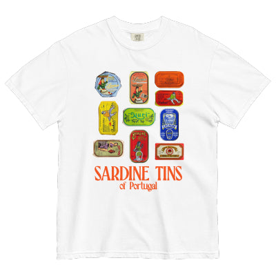 Portuguese Sardine Digital Printing Casual Round Neck T-shirt