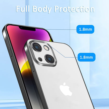 mobistyle Liquid Silicone Case for iPhone 13 Case, Individual Protection for Each Lens Shockproof Rubber Full Body Thickened Design Compatible for iPhone 13 (Purple)