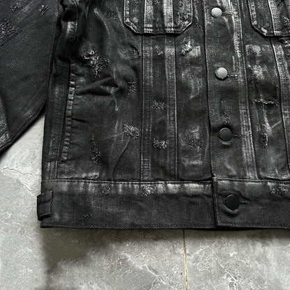 Handmade Coated Waxed Denim Jacket