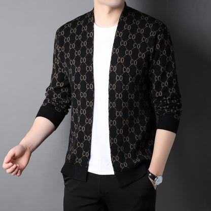 Autumn New Men's Knitted Cardigan Coat