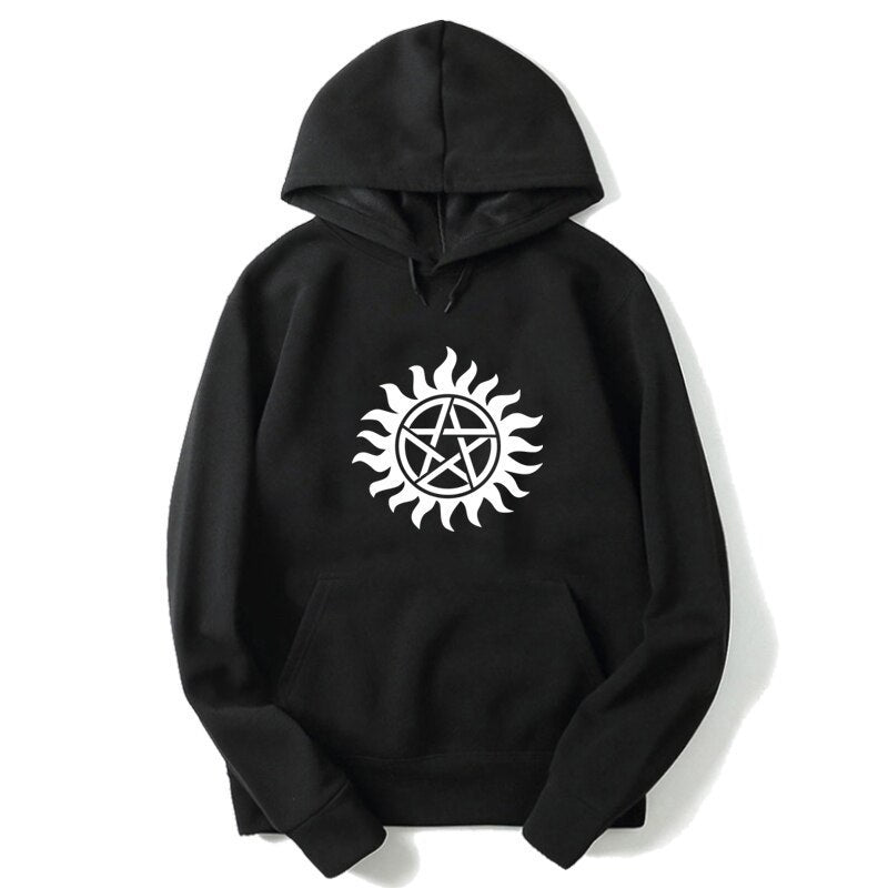 Supernatural Printed Hoodie Fashion Sportswear