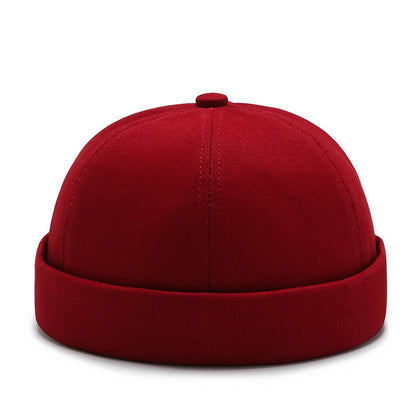 Skullcap Summer Hat Men's Autumn Brimless Cotton-padded Cap