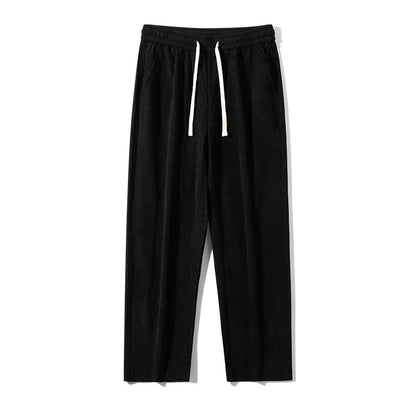 Corduroy Autumn And Winter New Fleece-lined Thick Casual Pants