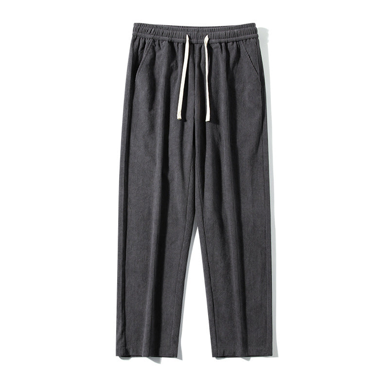 Corduroy Autumn And Winter New Fleece-lined Thick Casual Pants