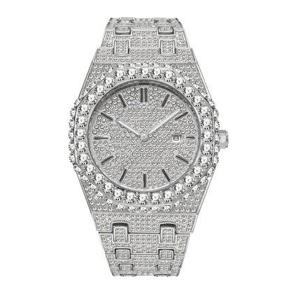 Fashion Starry Diamond Men's Quartz Watch