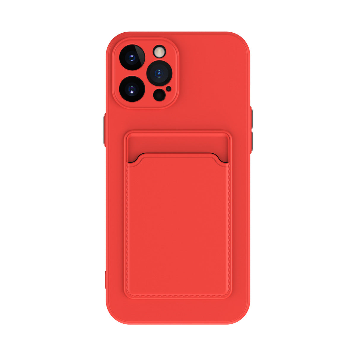 Simple Pure Color Liquid Silicone Phone Case