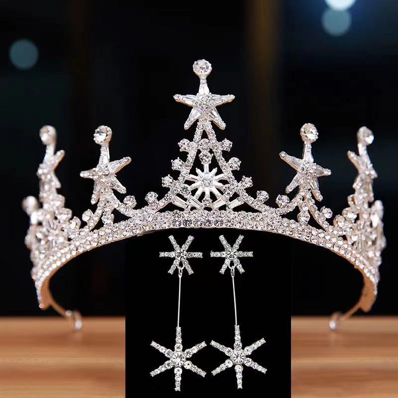 High-grade Alloy Luxury Atmosphere Bridal Crown Headdress