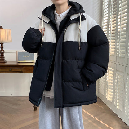 Down Cotton-padded Coat For Men Winter Warm Quilted Jacket