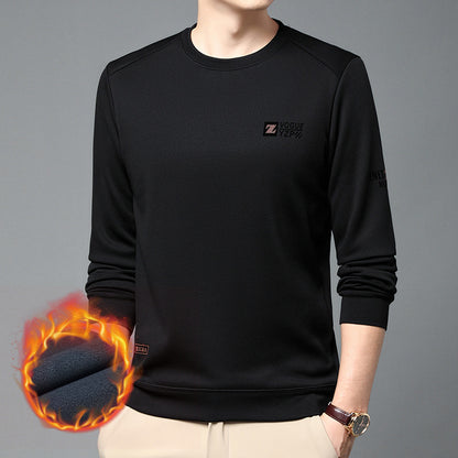 Autumn And Winter New Fleece-lined Thickened Men's Sweater