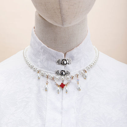 Vintage Pearl Pendant Necklace For Women