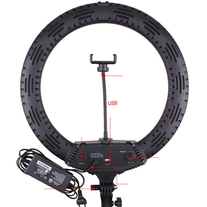 Multi-camera Live Broadcast Ring Light With 16-inch Beautifying Light