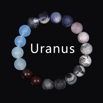 Universe Solar System Volcanic Rock Eight Planets Bracelet