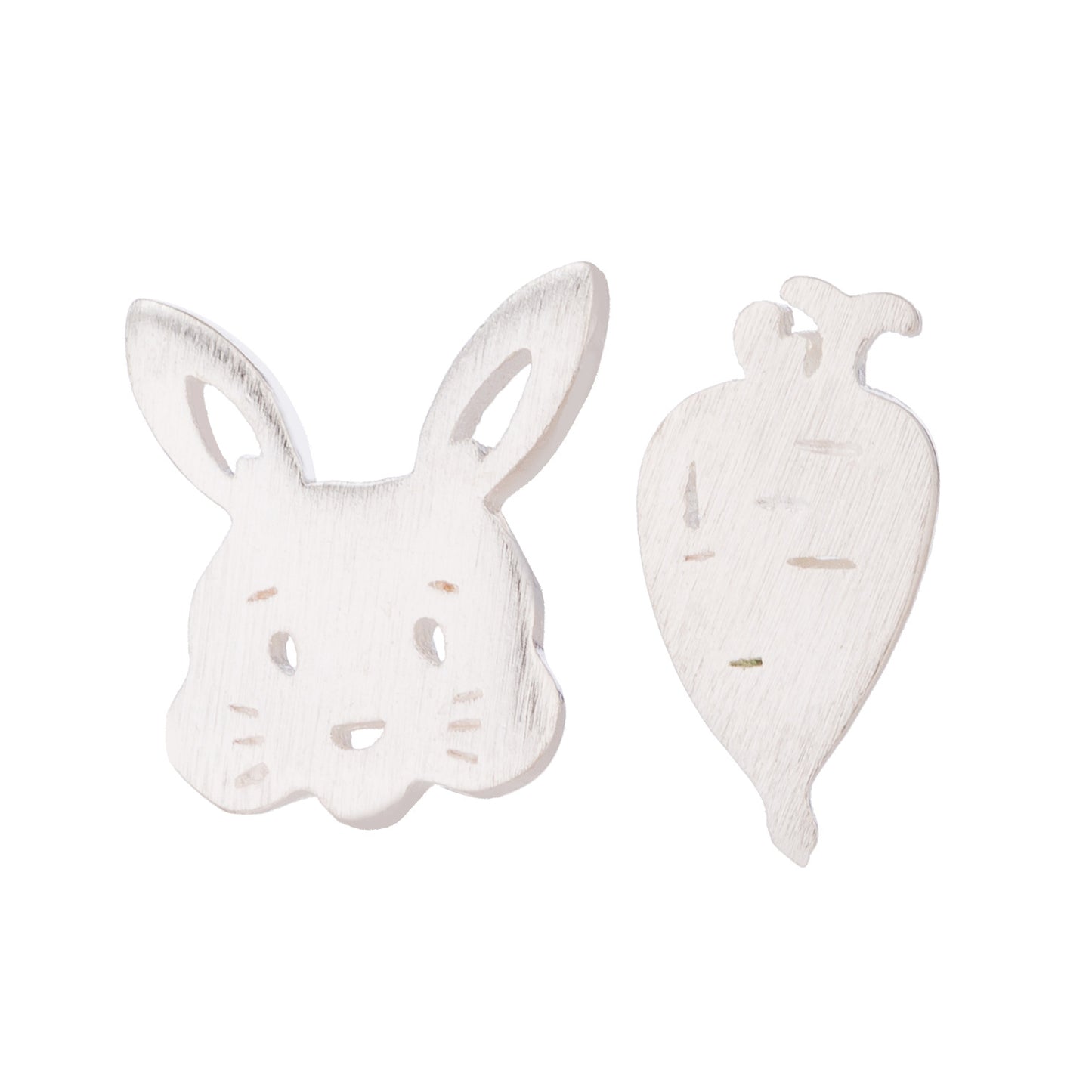 All-matching Compact Bunny Carrot Ear Studs