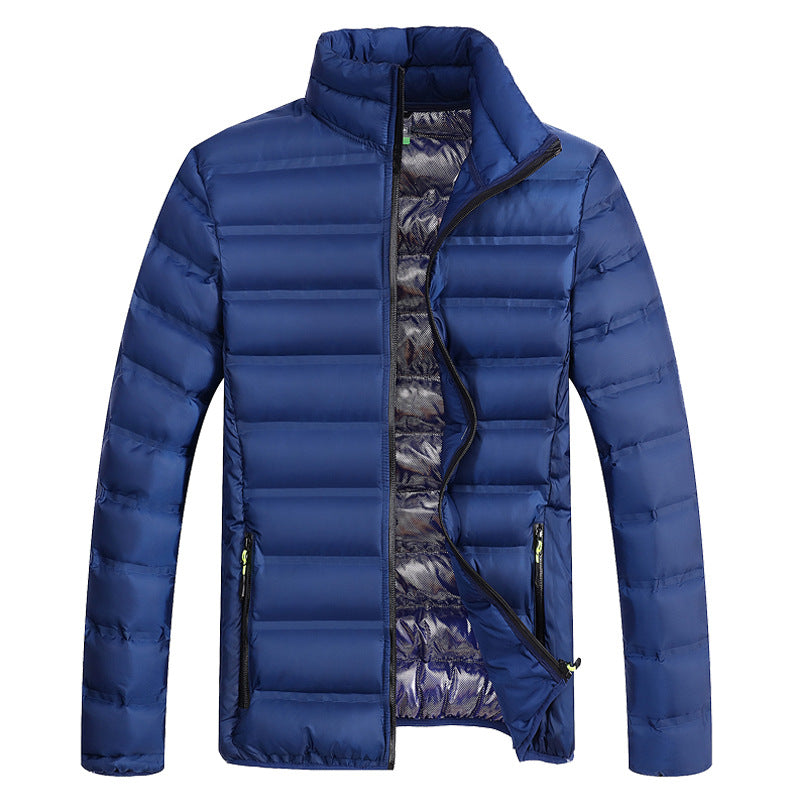 Korean Style Stand-up Collar Cotton-padded Coat Thickened Keep Warm And Handsome Cotton-padded Jacket