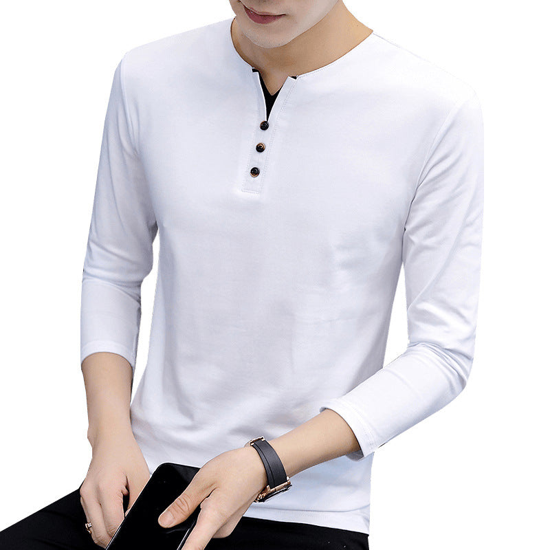 Men's Sweater Top T-shirt Versatile Casual Bottoming Shirt