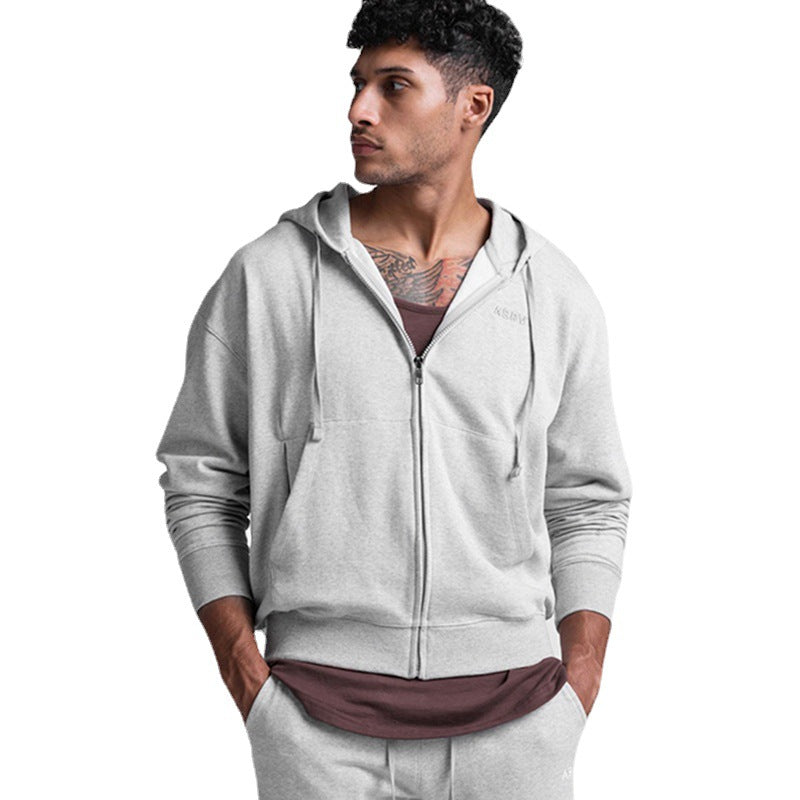 Spring And Autumn Men's Cardigan Hoodie