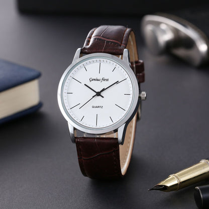 Simple Fashion Belt Business Men's Watch