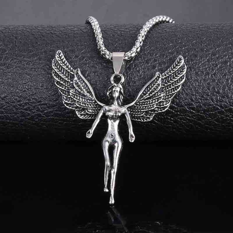 Angel Wings Pendant Companion Necklace