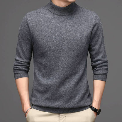 Pure Cashmere Sweater Men's High Neck Thickened Style