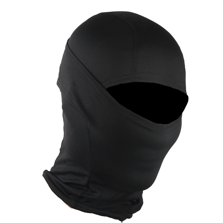 Solid Color Quick-drying Breathable Mask Tactical Protective Headgear Outdoor Cycling Full Face Protection