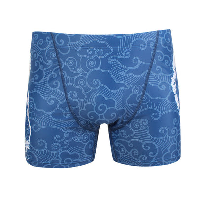 Printed Swimming Trunks Men's Chinese Style