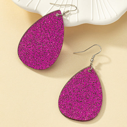 Bohemian Water Drop Earrings Drop-shaped Retro High-key Eardrop