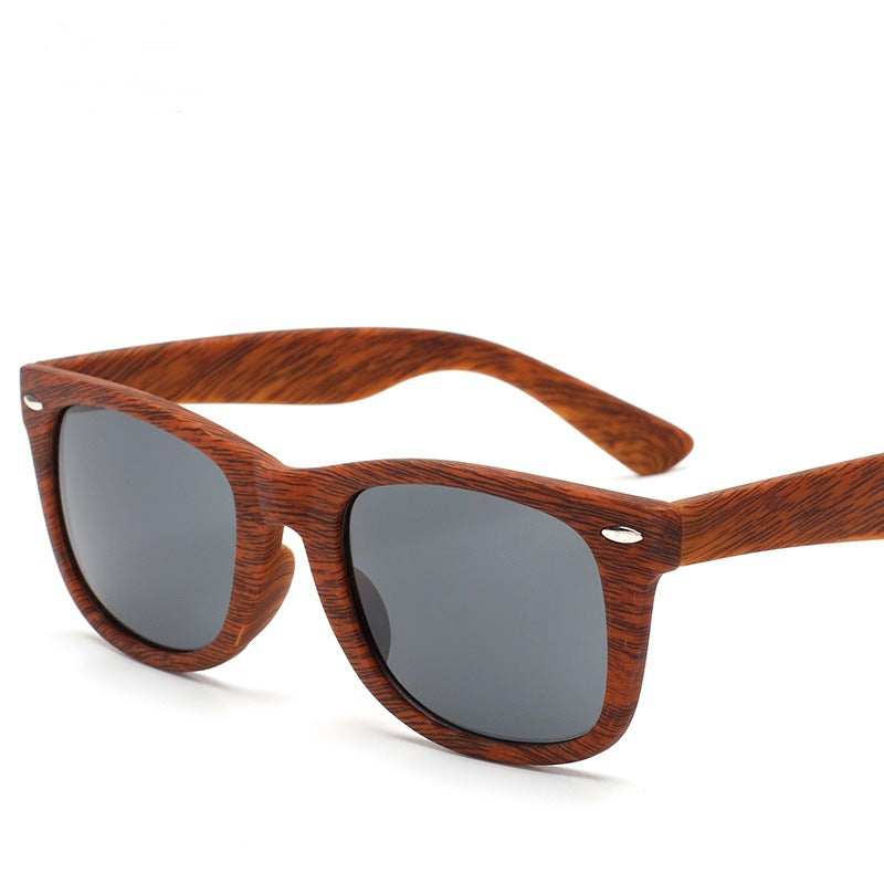 Wood Grain Classic Retro M Nail Sun Glasses