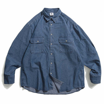 Trendy Denim Casual Loose Shirt