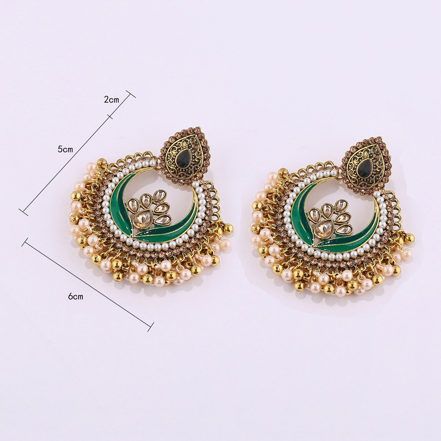 Women's Stylish Water Drop Metal Alloy Earrings