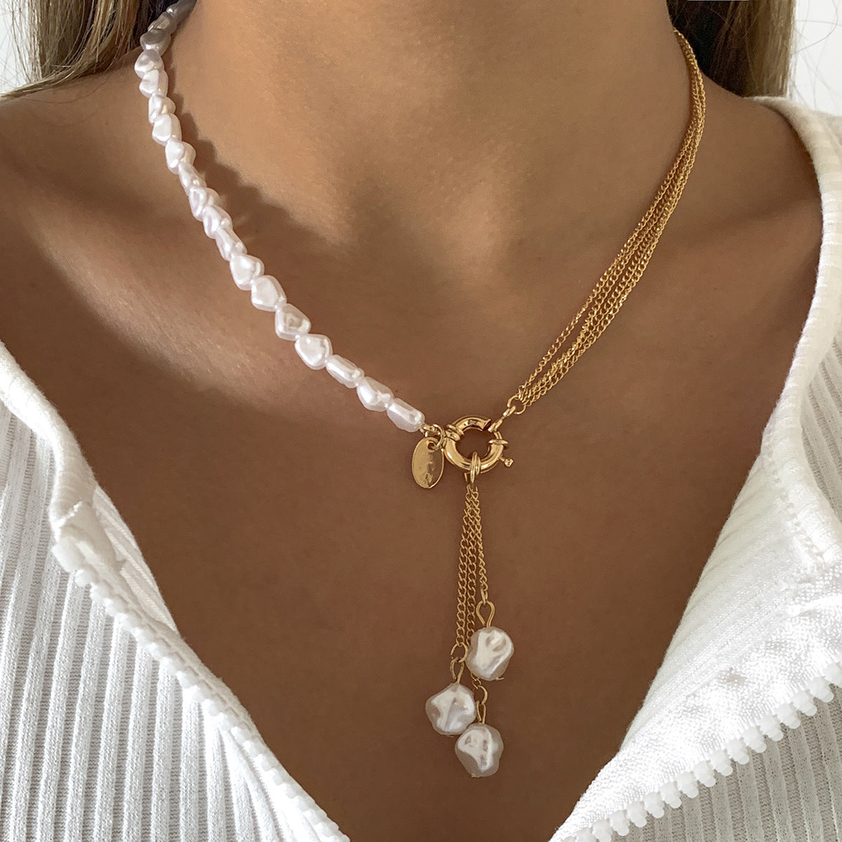 Irregular Chain Clavicle Necklace Women