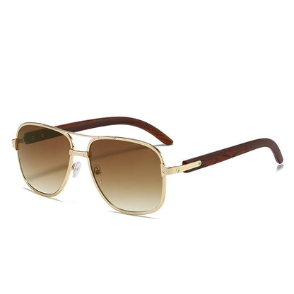 Retro Square Frame Sunglasses Pilot