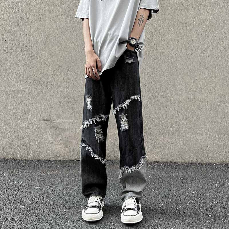 American Tassel Denim Pants Fashion Brand