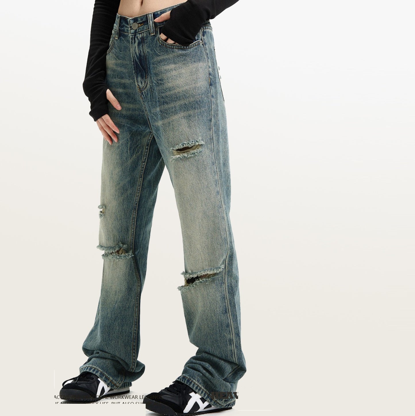 Loose Straight American Retro Jeans