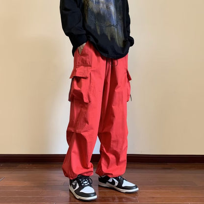 Loose Straight Cargo Pants Spring And Autumn Men