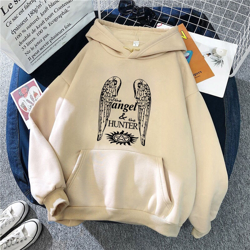 Supernatural Printed Hoodie Fashion Sportswear