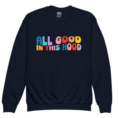 European And American Design Cartoon Letter Crew Neck Sweatshirt