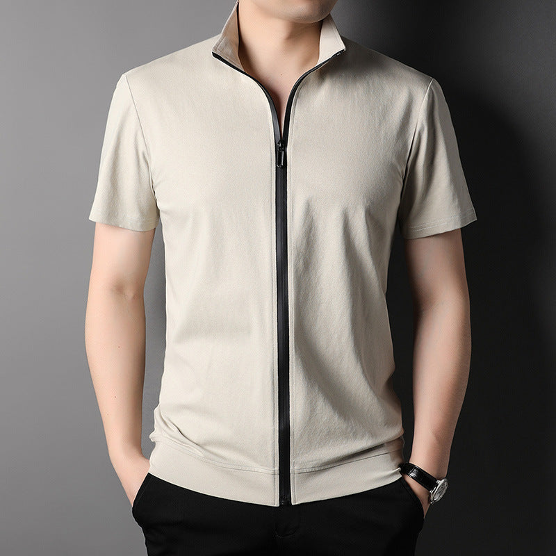 Fashion Short Sleeve T-shirt Men's Straight