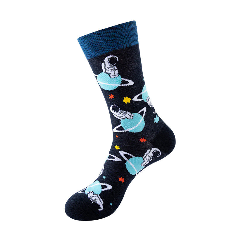 Mid-tube Star Animal Tide Socks