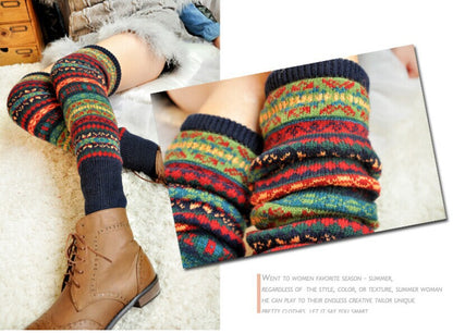 Fluorescent Thickened Camouflage Wool Autumn And Winter Boots Leg Gaurd Set