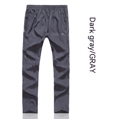 Men's Winter Fleece-lined Quick-drying Polyester Trousers