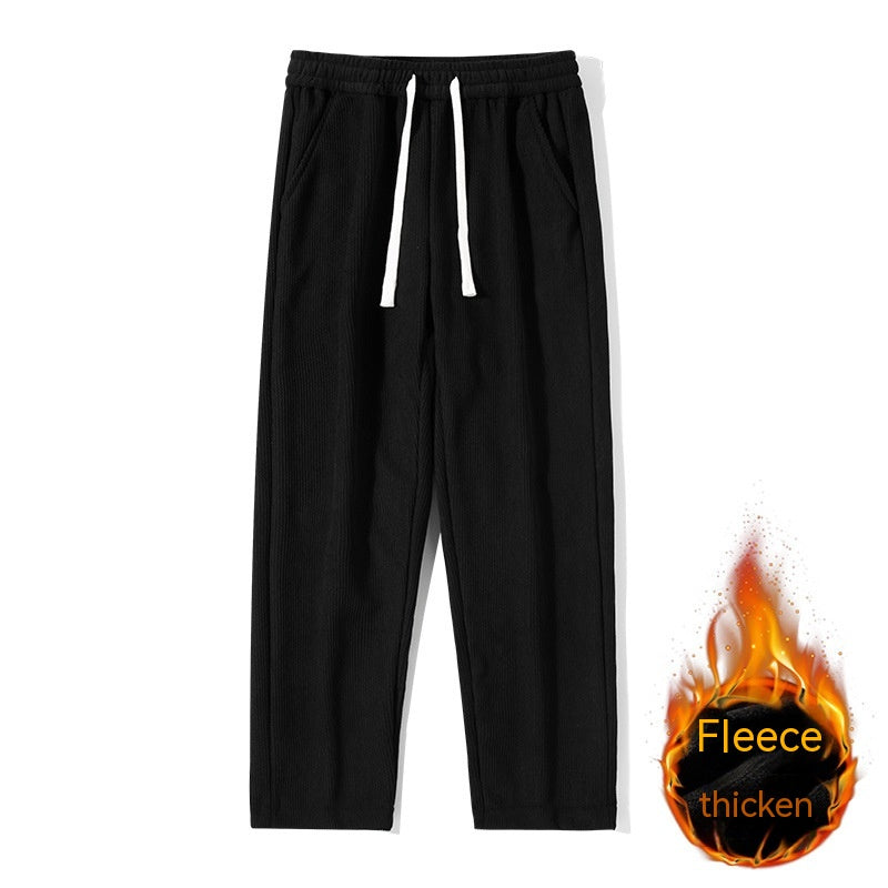 Corduroy Autumn And Winter New Fleece-lined Thick Casual Pants