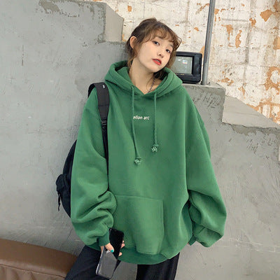 Women's Fashion Hooded Loose Versatile Coat Top