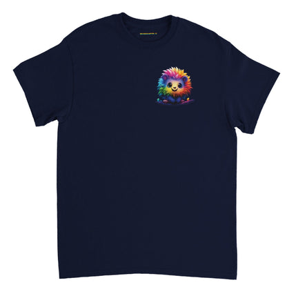 Rainbow Hedgehog Neutral Round Neck T-shirt